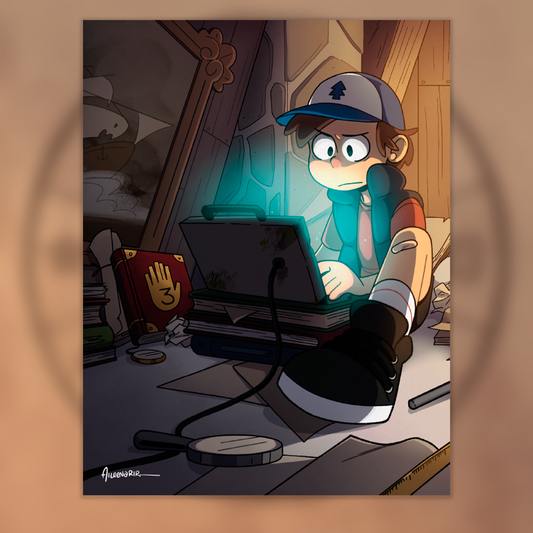 Dipper Pines PRINT - Gravity Falls