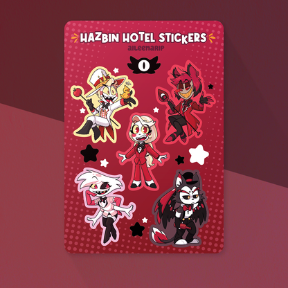 Hazbin Hotel - Lámina de Stickers