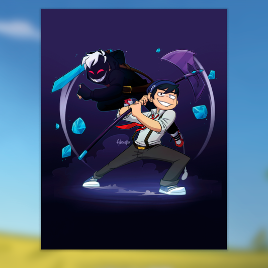 Quackity&Rubius (Las Nevadas - Hermandad Oscura) - PRINT