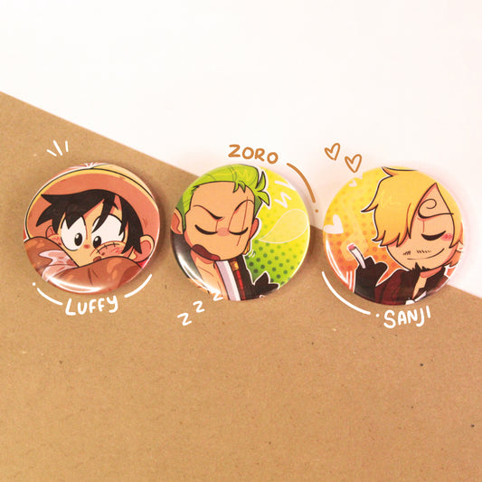 One Piece Broches - MONSTER TRIO